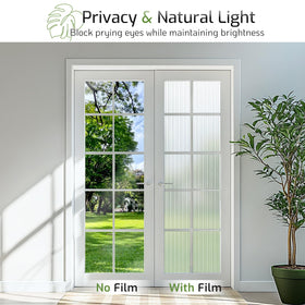 LUTE Frosted window film softens visibility while letting daylight in