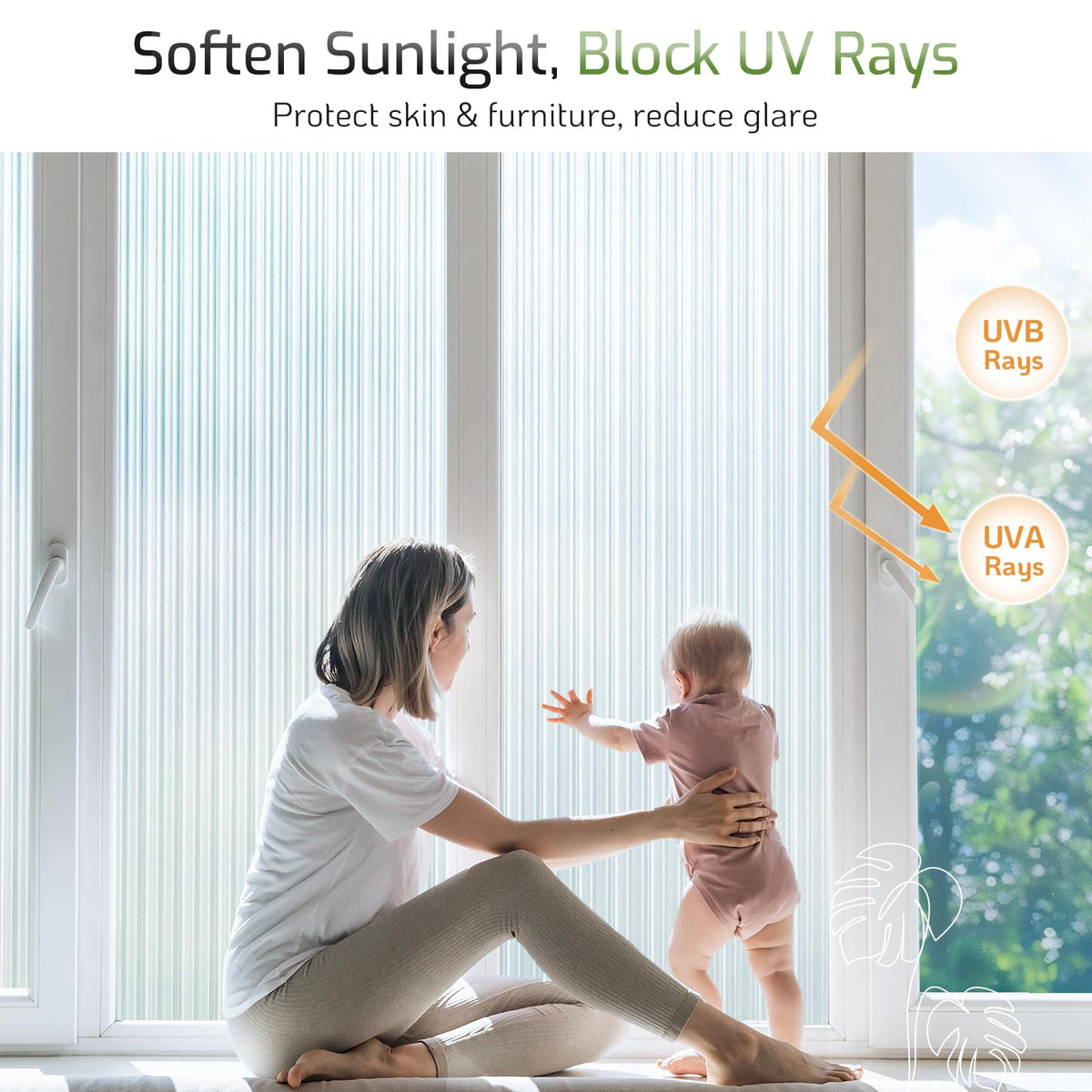 LUTE UV protection window film blocks sun and reduces glare