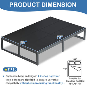 Lutown-Teen bunkie board full size shown with quieter nights and no squeaks