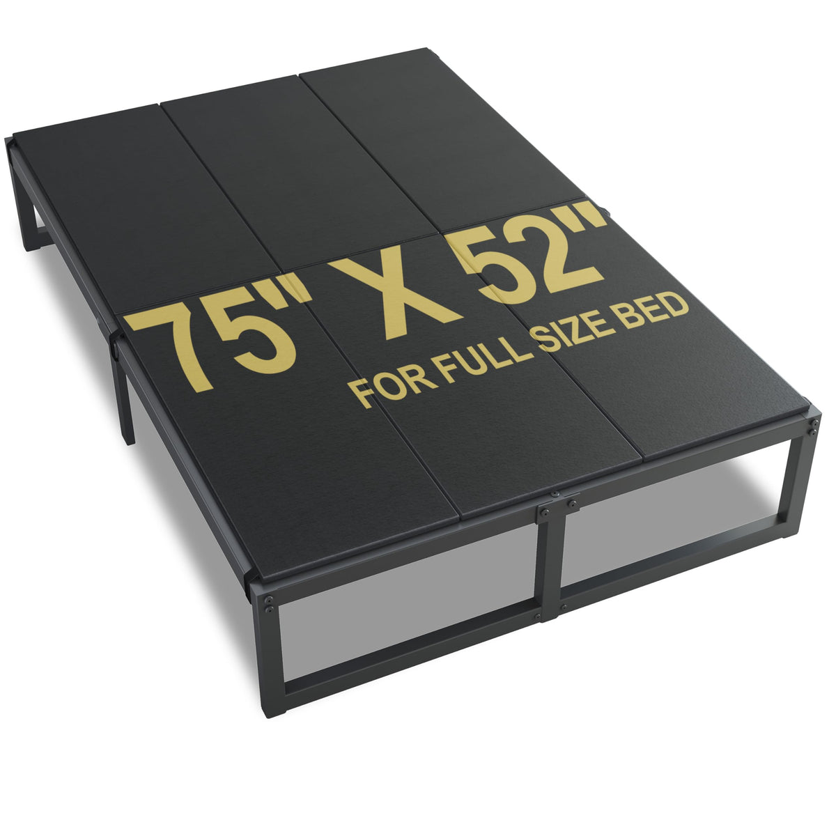 Lutown-Teen bunkie board full size provides stable support for a firm mattress base