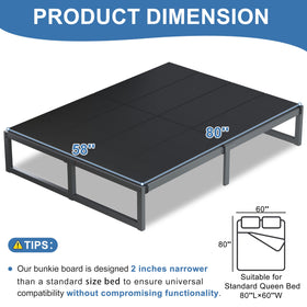 Lutown-Teen bunkie board queen reduces squeaks for quieter nights