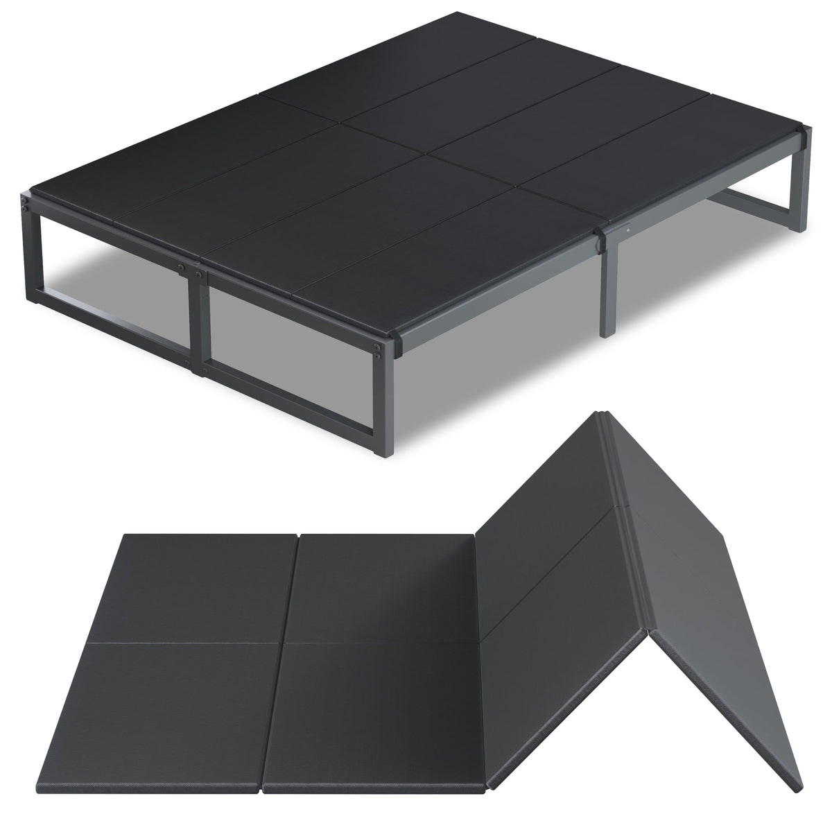 Lutown-Teen bunkie board queen sturdy high-density polymer construction