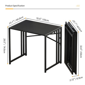 Lutown-Teen 32-inch desk close-up metal frame with powder-coated finish for durability.