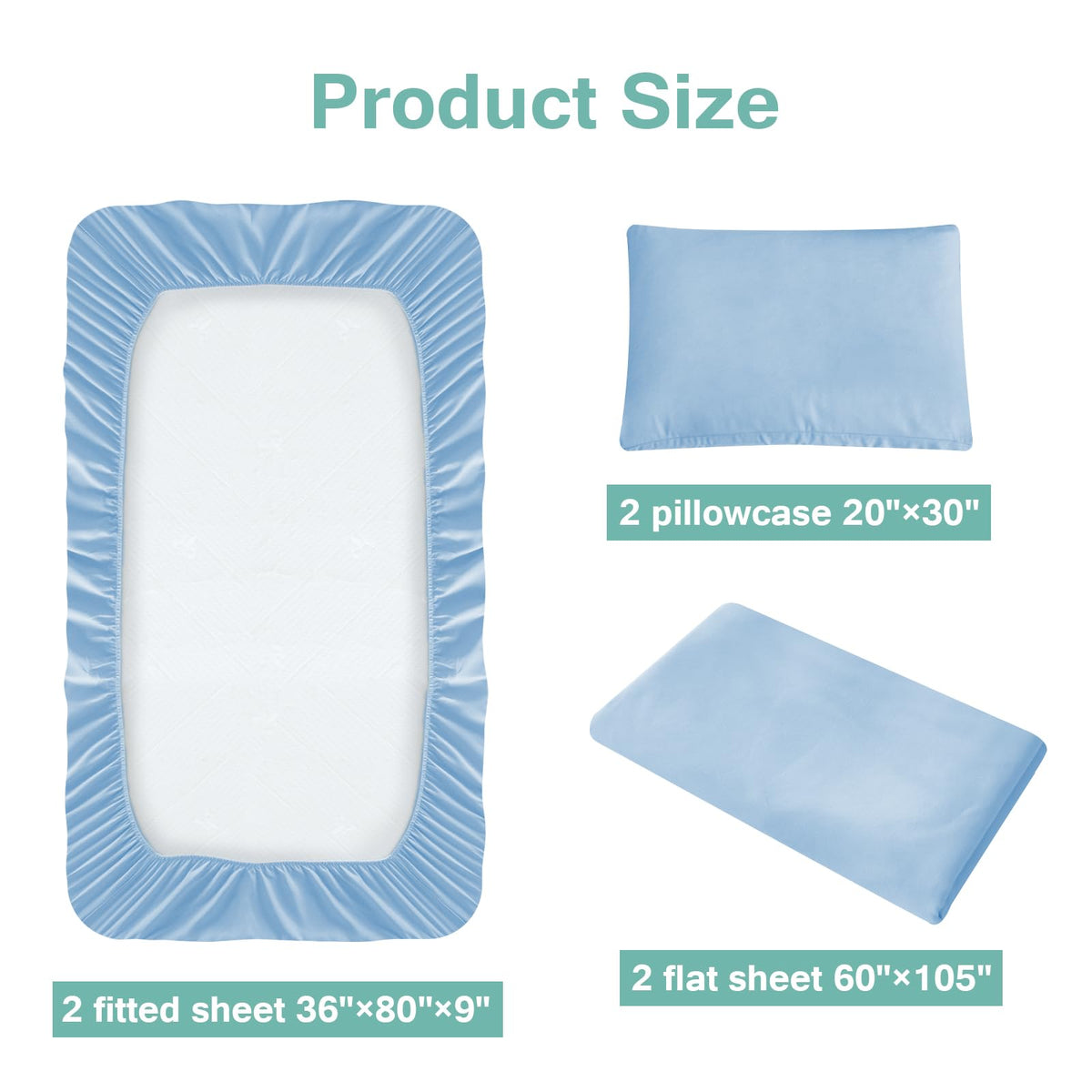 Close-up of the all-around elastic on the Luv4babe fitted sheet for secure placement.