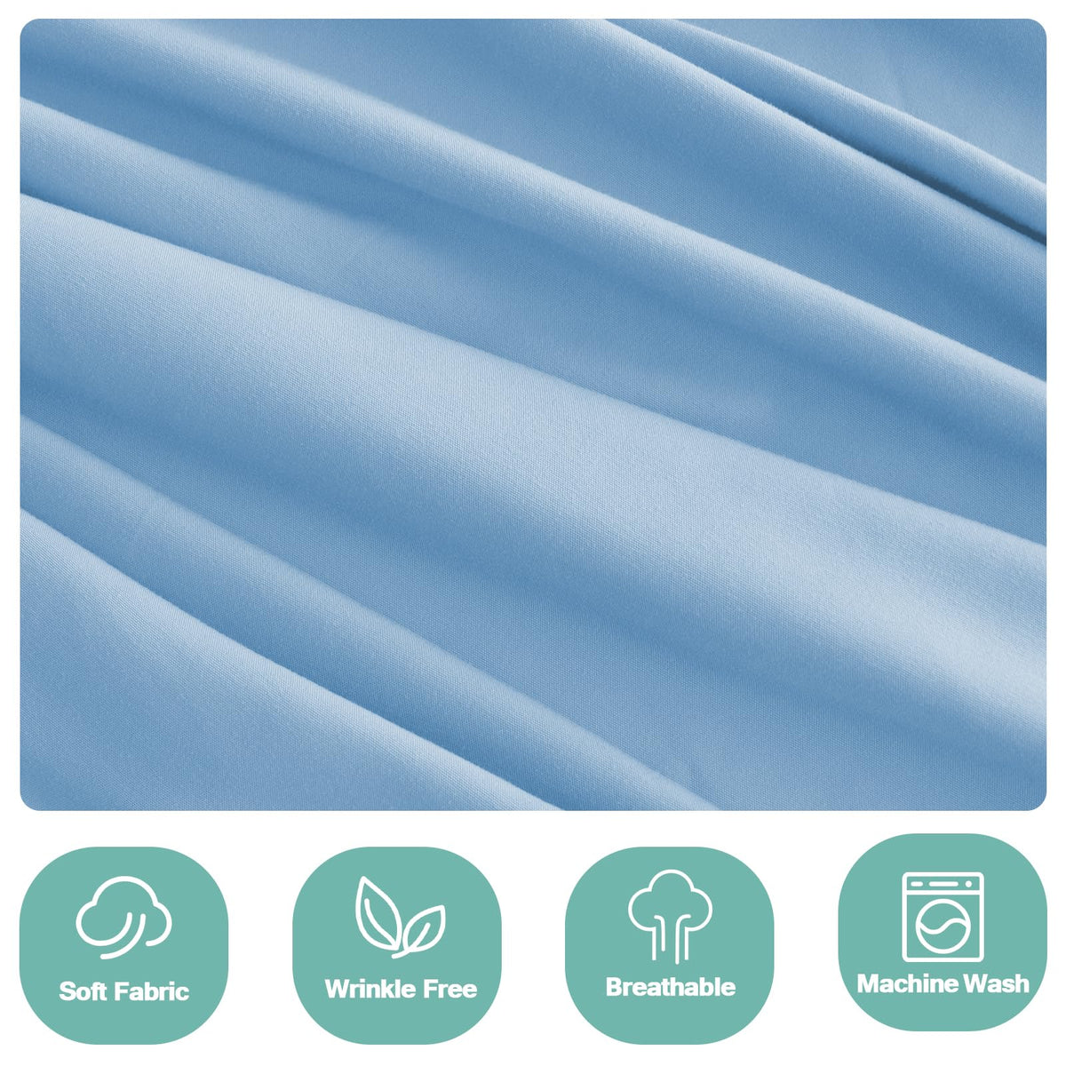 Blue flat sheets 60x105 by Luv4babe designed for easy hospital or home setup.