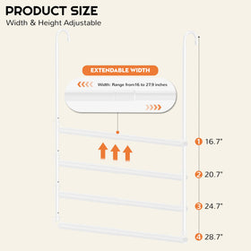 Luvenia closet extender 2-pack displayed, boosts storage with compact design.