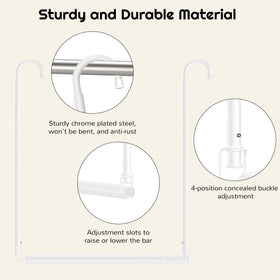 Luvenia durable chrome steel construction, anti-rust finish for long-lasting use.