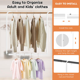 Luvenia easy installation shown, includes complete hardware and instructions.