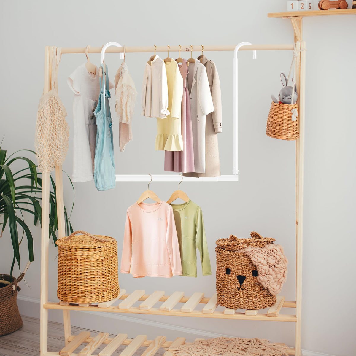 Luvenia space-saving closet solution in a small room setup.
