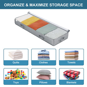 LUVHOMEE foldable under-bed storage saving space when not in use