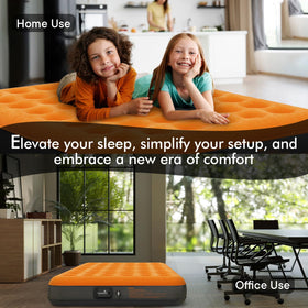 Luxchoice queen air mattress coil-beam structure providing stable support.