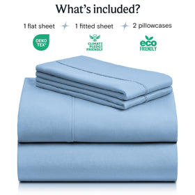 LuxClub 18-inch deep-pocket queen sheets fit memory foam mattresses securely.