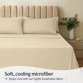 LuxClub king pillowcases paired with silky sheets for smooth sleeping comfort.