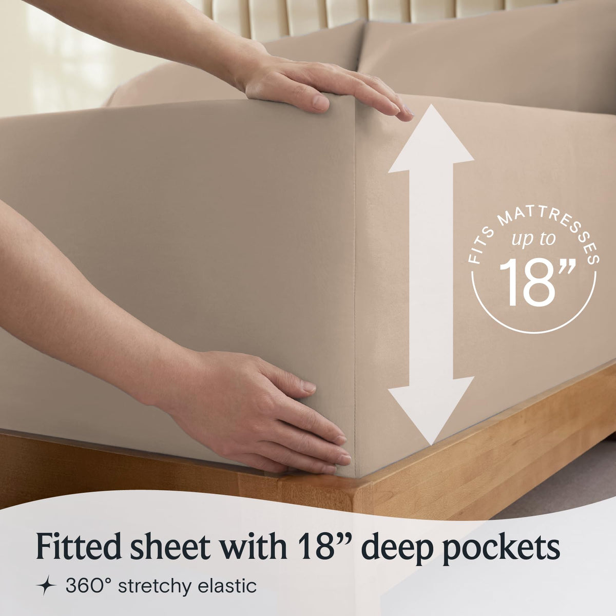 LuxClub breathable cooling fabric promotes airflow for cooler nights