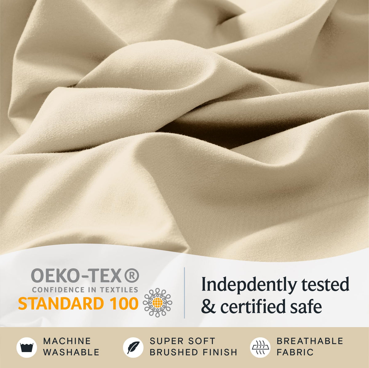 LuxClub breathable cooling sheets help you sleep cooler in warm weather.