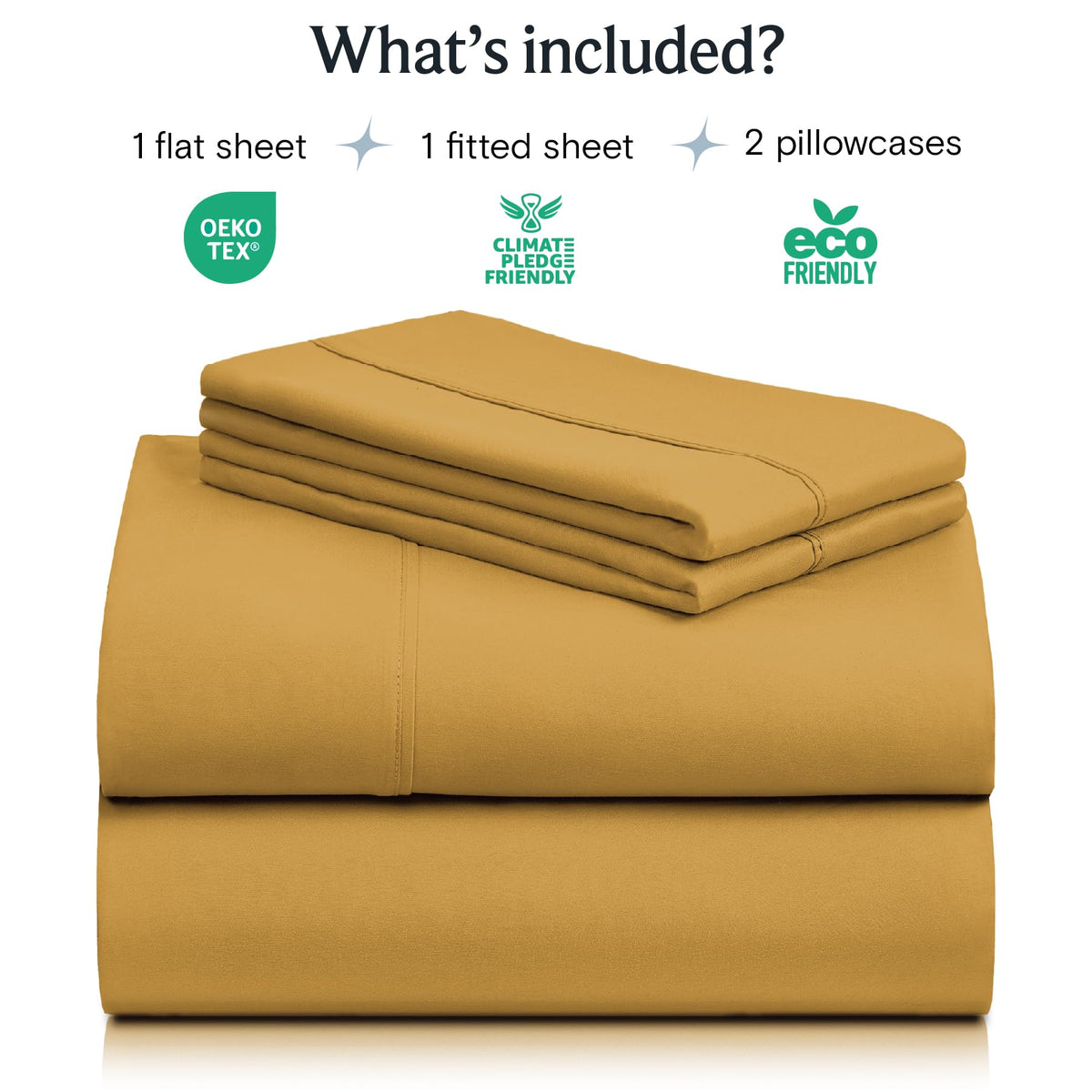 LuxClub deep-pocket queen sheets demonstrating secure fit and wrinkle resistance.