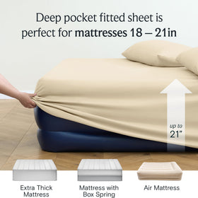 LuxClub cooling breathable sheets help regulate temperature