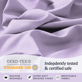 LuxClub microfiber-breathable-fabric offers durable softness and easy care.
