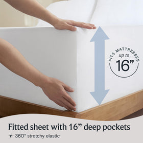 LuxClub pillowcases completing the set with soft, durable daily use