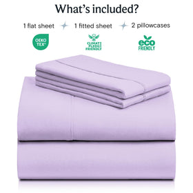 LuxClub queen-fitted-sheet-18inch-pocket provides secure deep fit for thick mattresses.