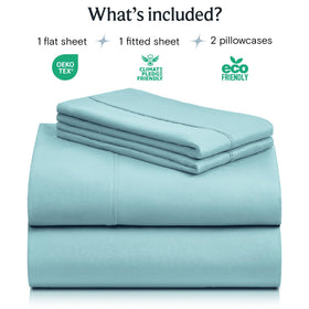LuxClub queen sheets on a bed show hotel grade look and breathable comfort