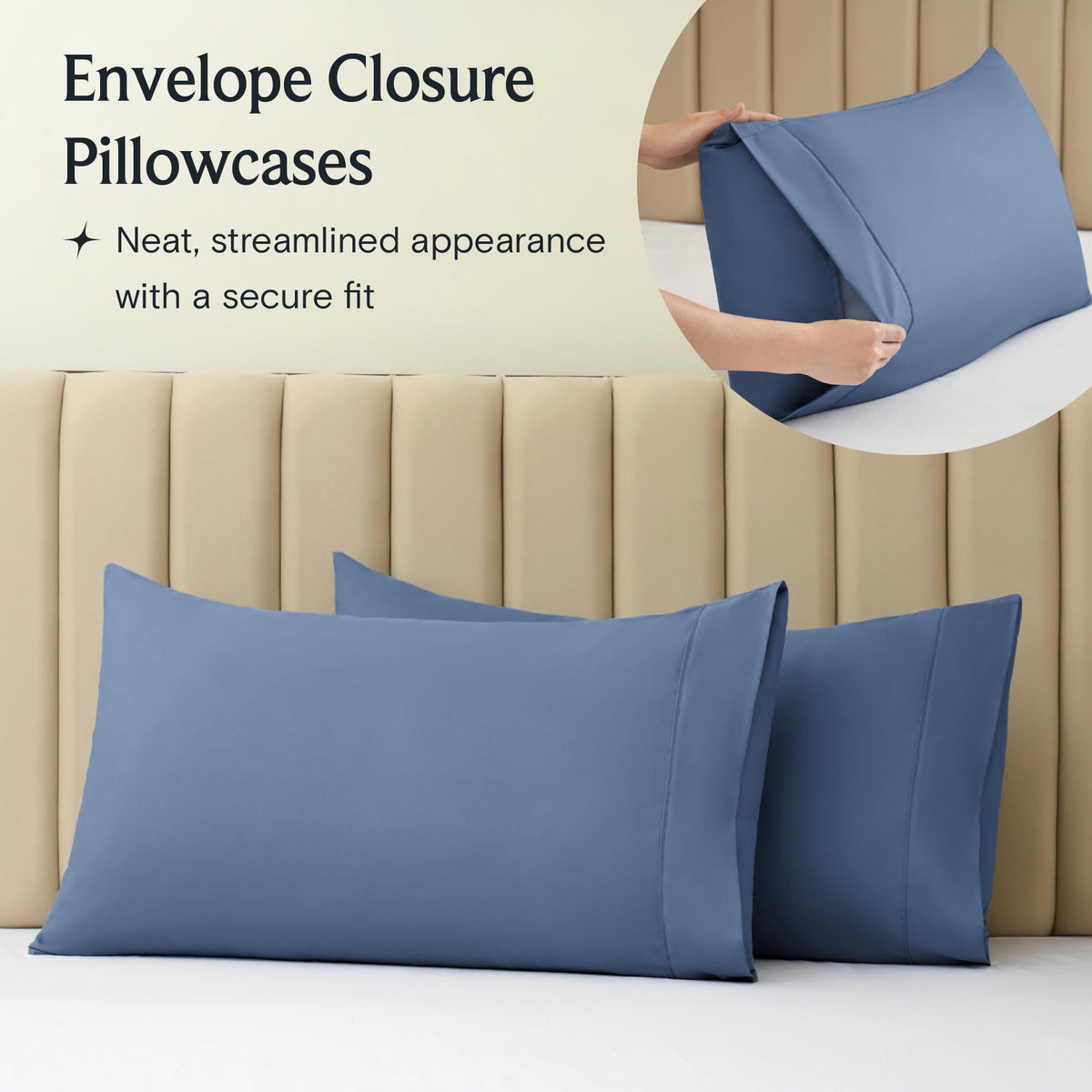 LuxClub queen sheets made of microfiber, breathable and comfortable for warm nights.
