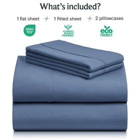 LuxClub queen fitted sheet with deep pocket for secure fit on thick mattresses.