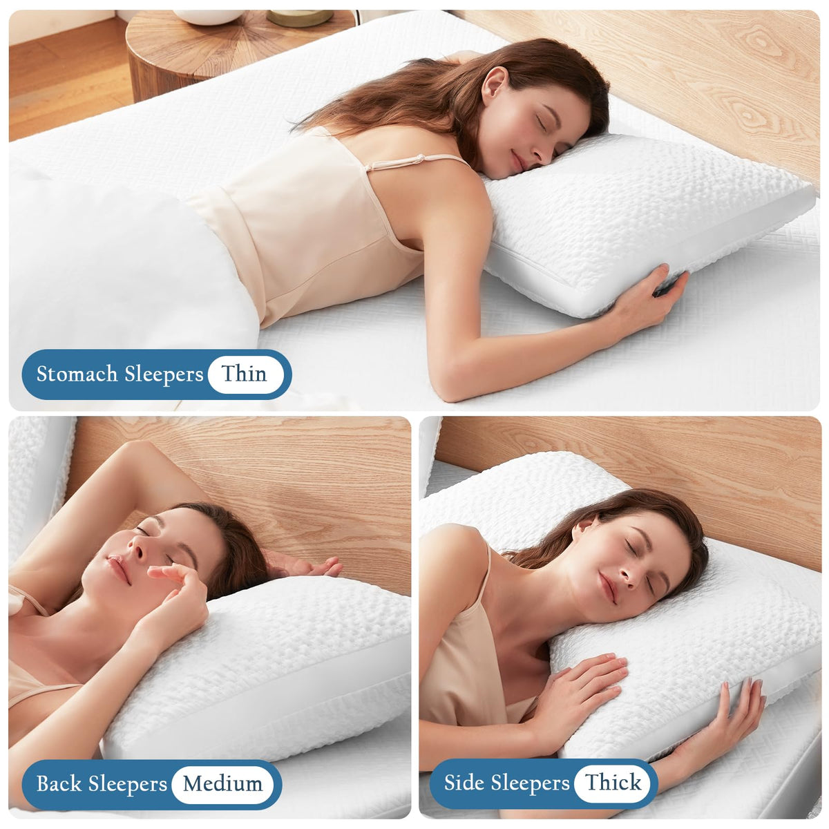 Luxe Linen standard size pillow 19.5 by 27.5 inches for everyday comfort.