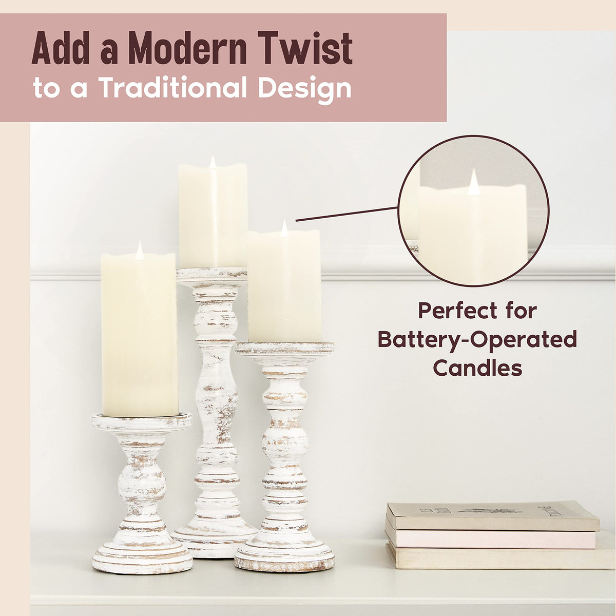 Luxe Designs handcrafted candle stands celebrate artisan-made home decor.