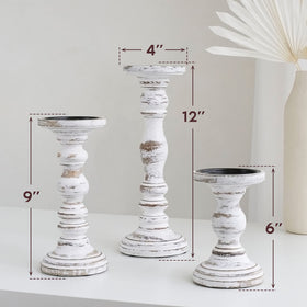 Luxe Designs table centerpiece display in white enhances living room decor.