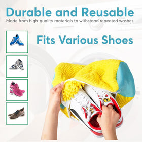 Luxenox dual-head cleaning brush for tough mud and delicate uppers.