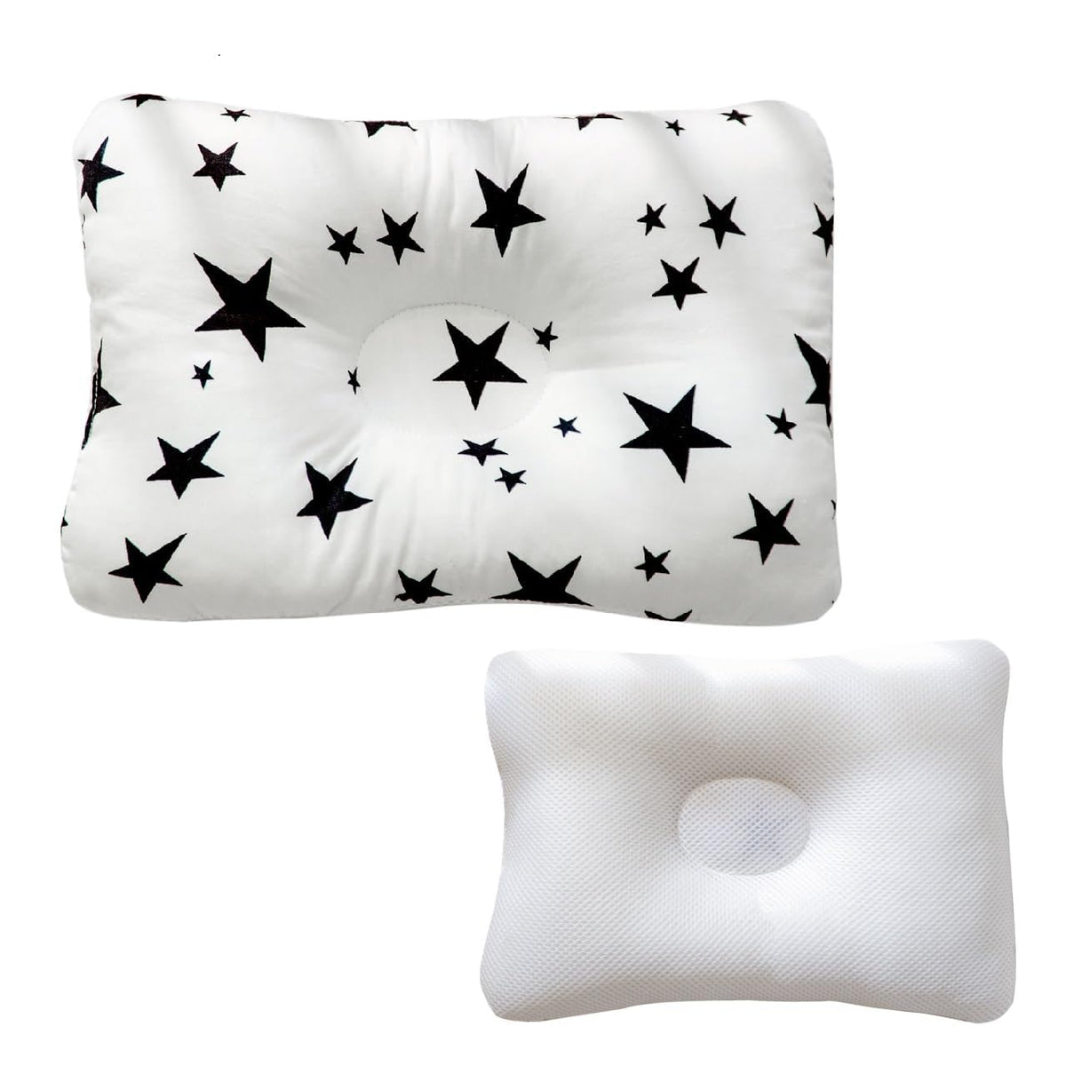 LUXHOUSE Unisex Pillow front view for on-the-go comfort and compact travel.