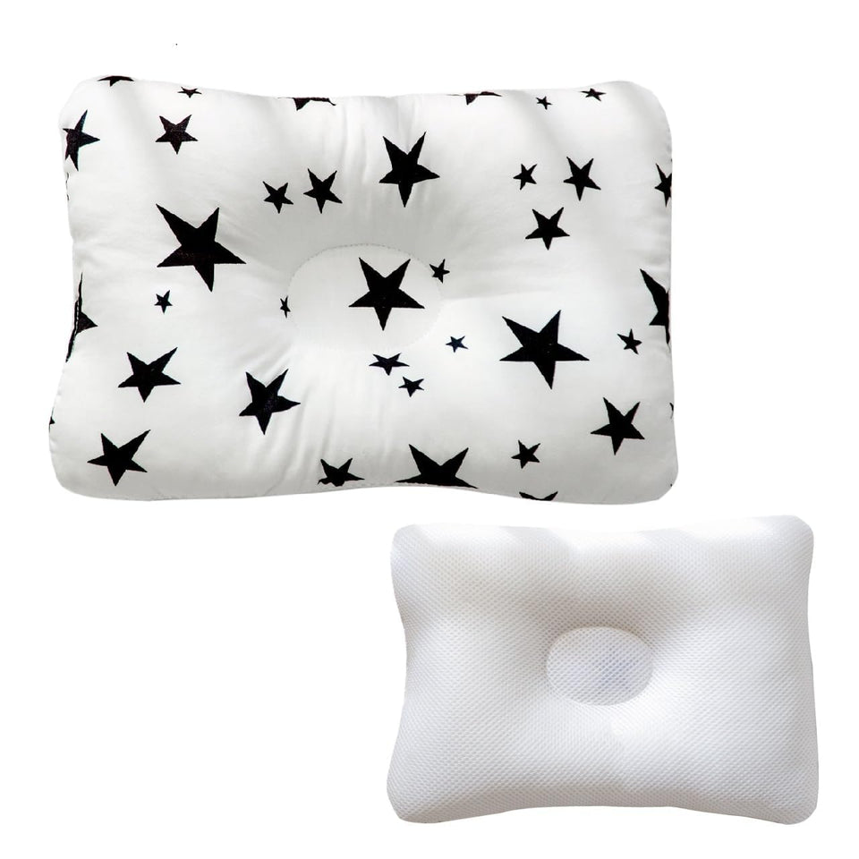 LUXHOUSE Unisex Pillow front view for on-the-go comfort and compact travel.