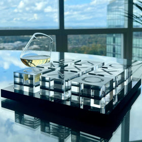 LuxLand Home acrylic tabletop decor elevates surfaces with modern charm.