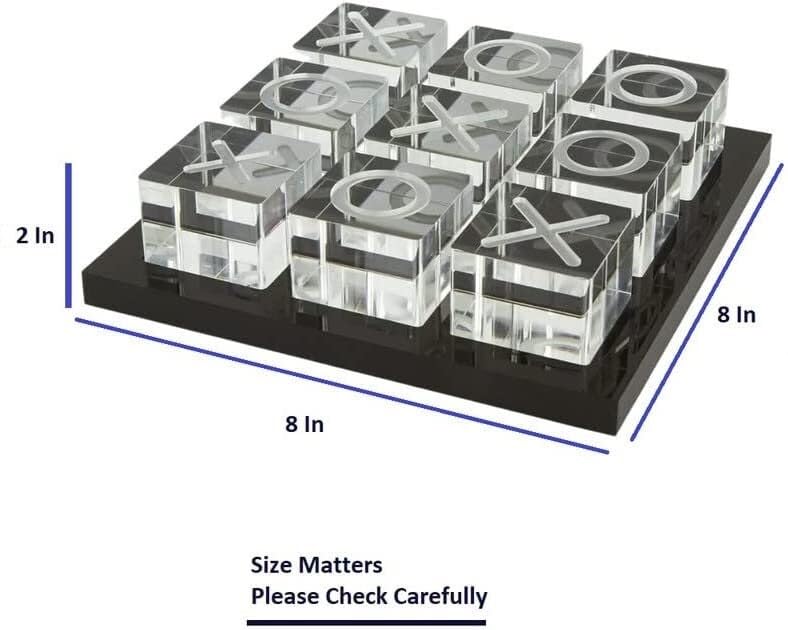 LuxLand Home Tic Tac Toe kit enhances home lounge with playful sophistication.