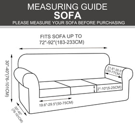 Luxshare Home black stretch couch slipcover adds sleek, versatile style.