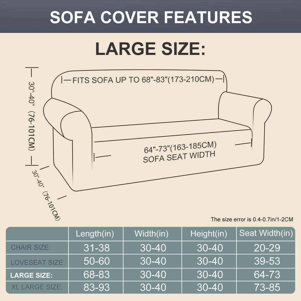 Luxshare Home easy-installation labels aid quick setup on your sofa.