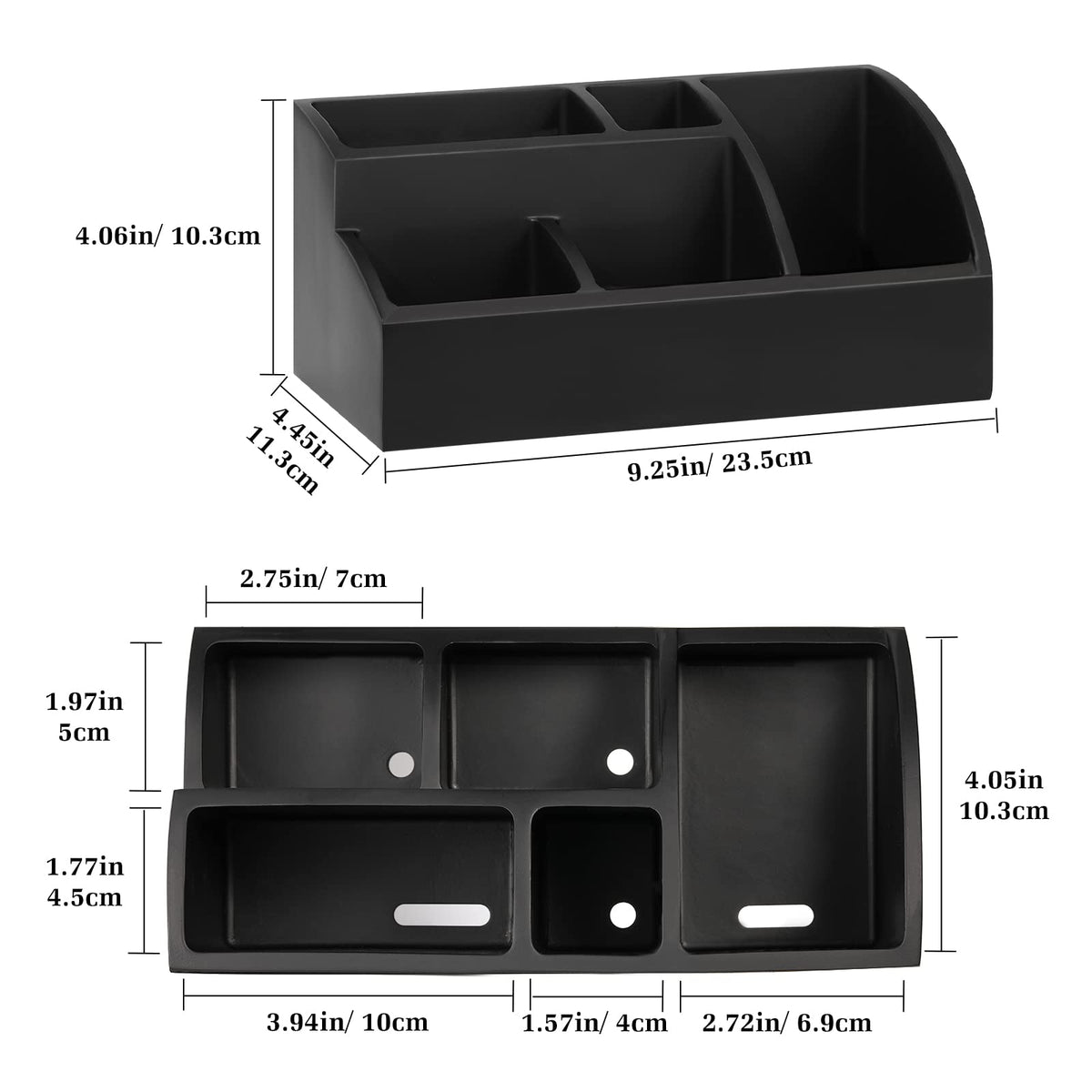 Luxspire bottom view featuring drainage holes and anti-slip pads