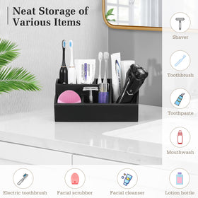 Luxspire side view highlighting space for a hand soap dispenser