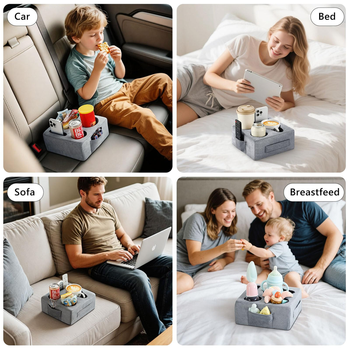 Luxspire portable handle makes moving the tray effortless.