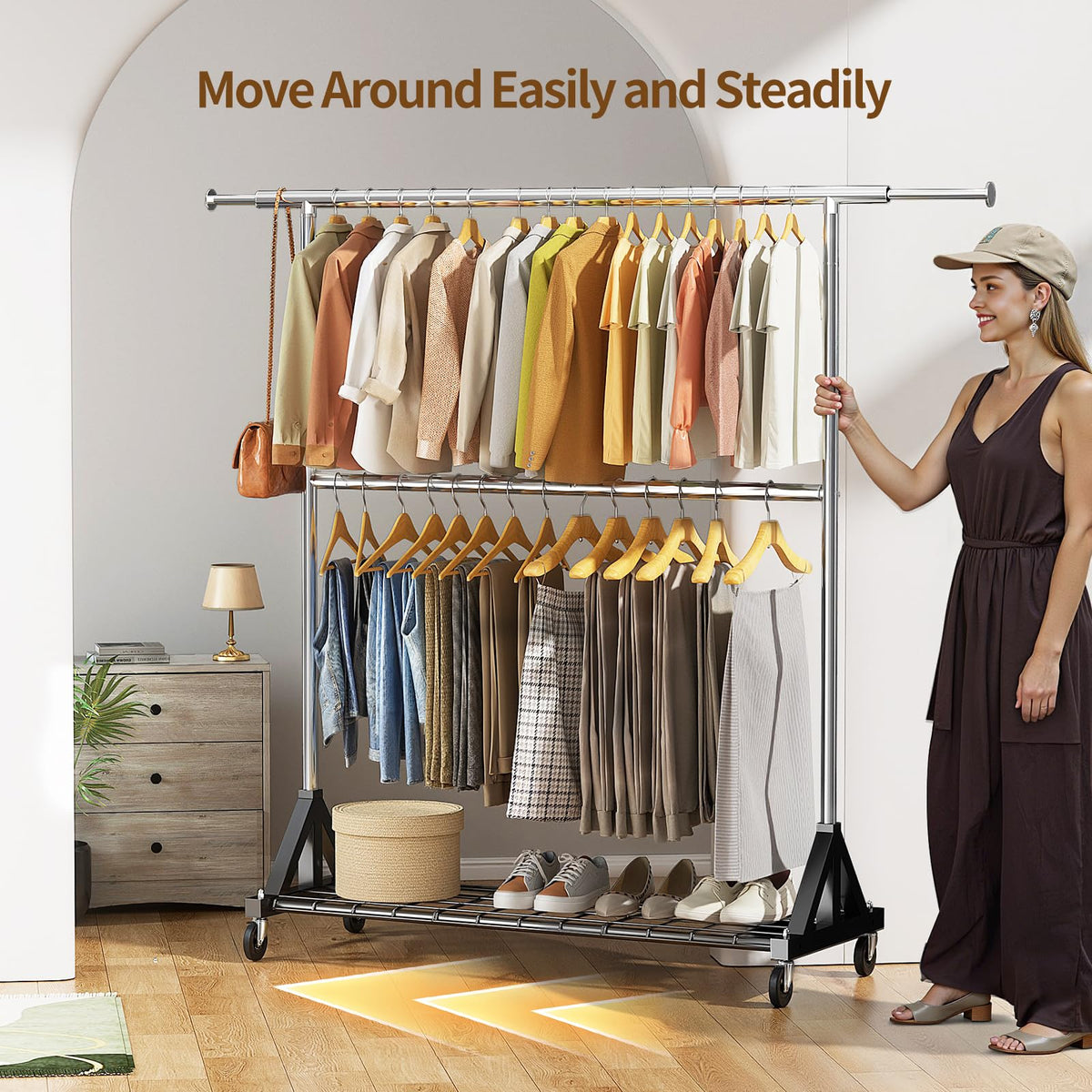 Luxspire bottom shelves for shoes and boxes organization