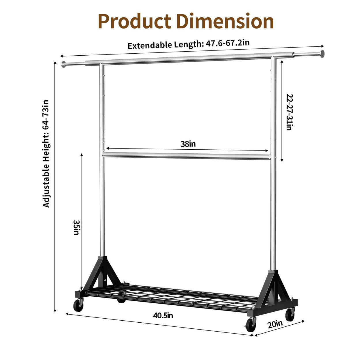 Luxspire easy assembly guide with labeled parts