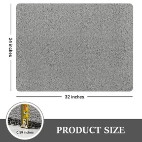 LuxStep bath mat drain holes close-up for quick drying.