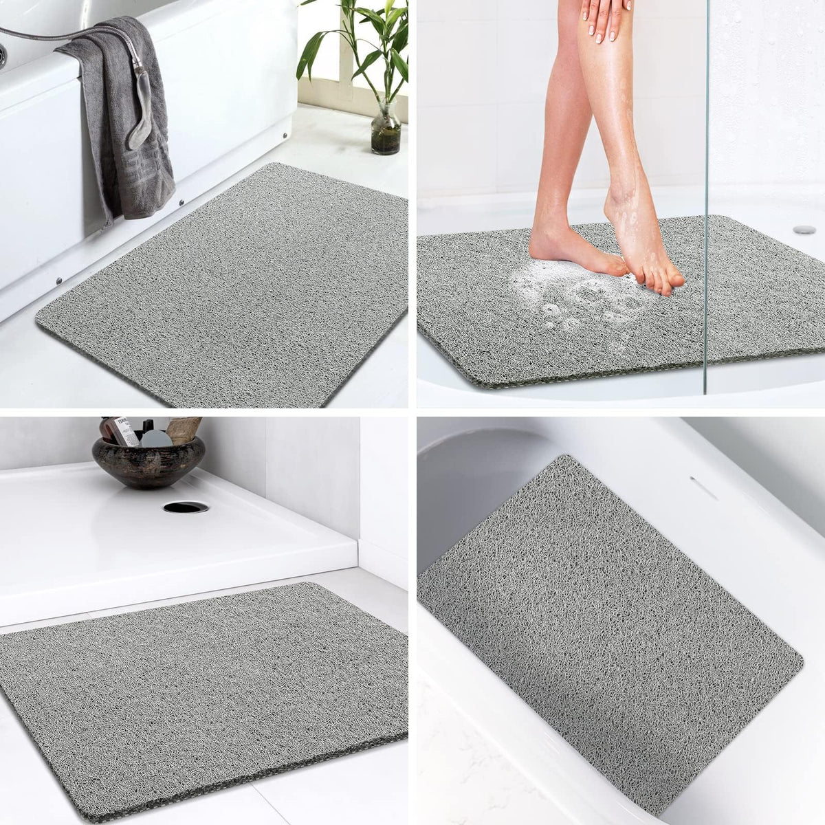 LuxStep mat fits tubs, showers, and baths with generous coverage.