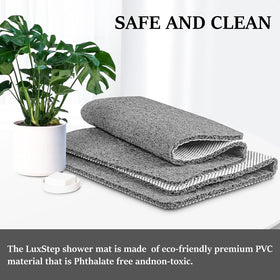 LuxStep phthalate-free PVC material for family-friendly bathrooms.