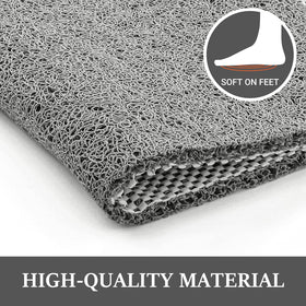 LuxStep PVC loofah bathmat soft texture for gentle cleansing.