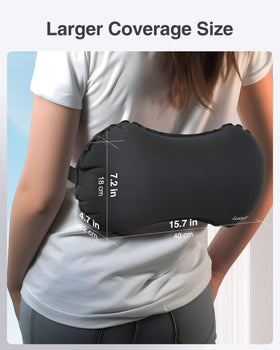 Luxtude travel pillow is easy to stash in bags