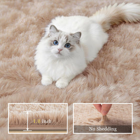 Luxturiy easy-care rug surface resists stains for simple cleaning