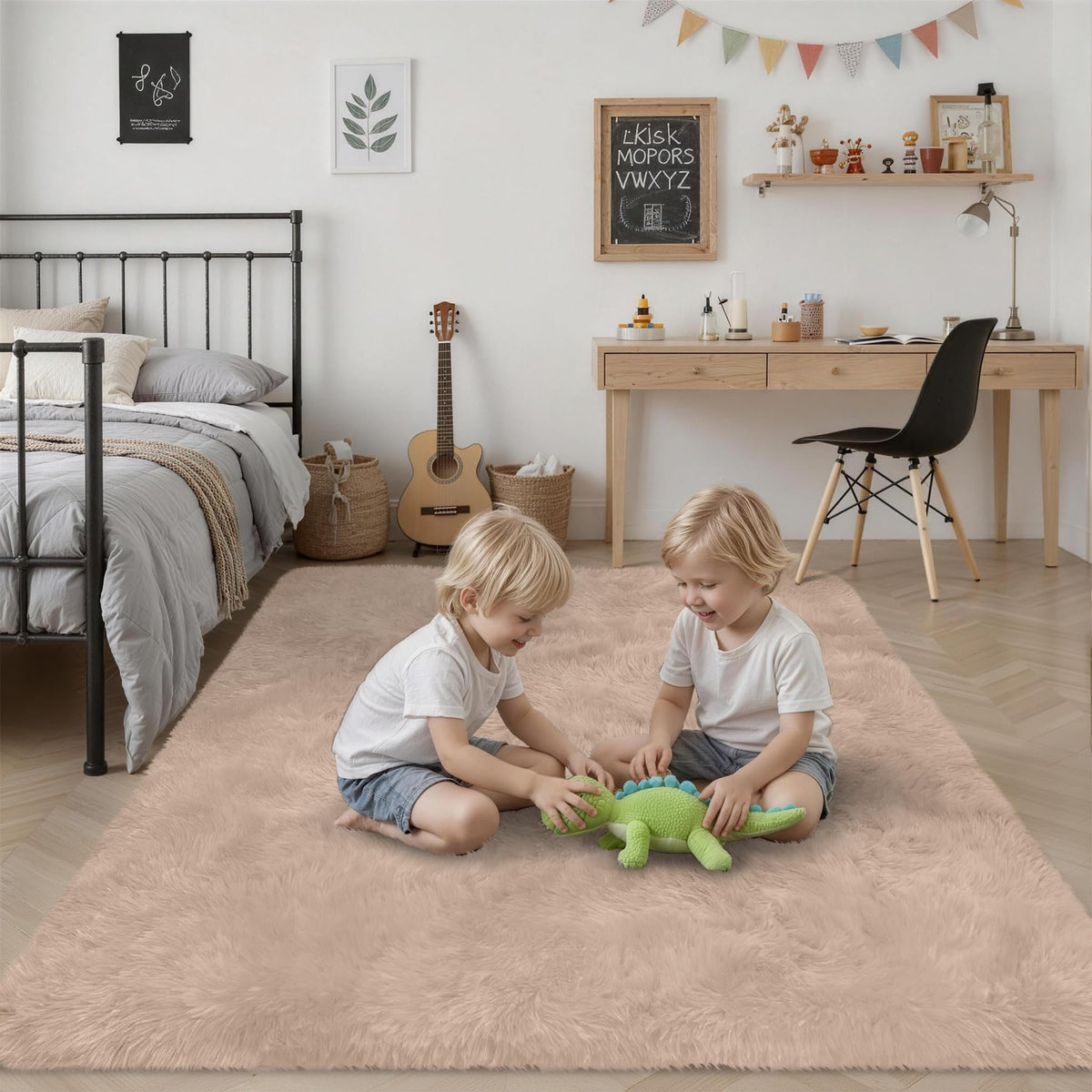 Luxturiy rug suits living rooms, bedrooms, nurseries, and playrooms