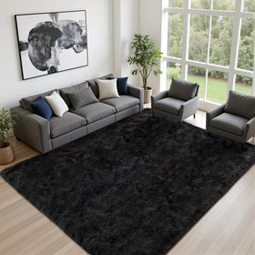 Luxturiy memory foam interlayer rug offers cushioned underfoot support.